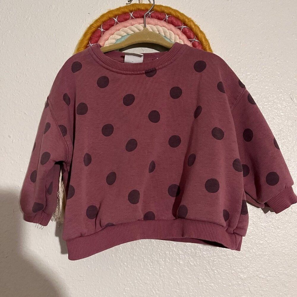 zara dot sweater